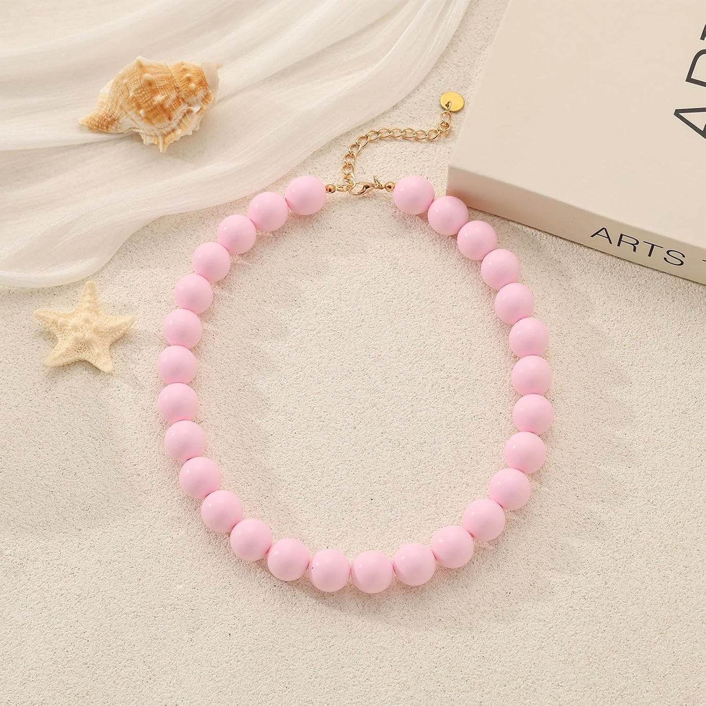 Lsljilidzsw Collar de cuentas gruesas para mujer, 0.631 pulgadas, c...