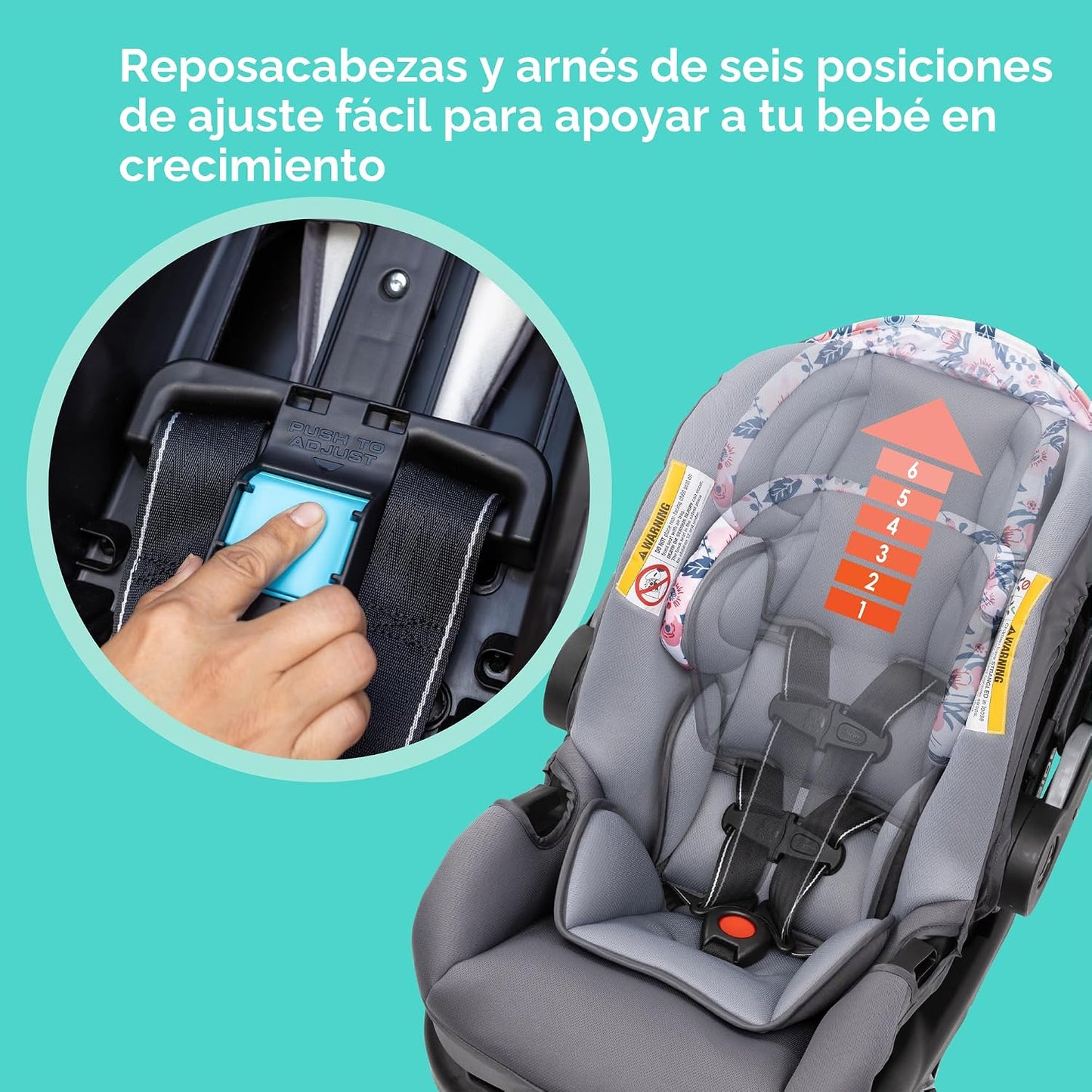 Sistema de viaje Baby Trend EZ Ride SE con asiento de seguridad par...