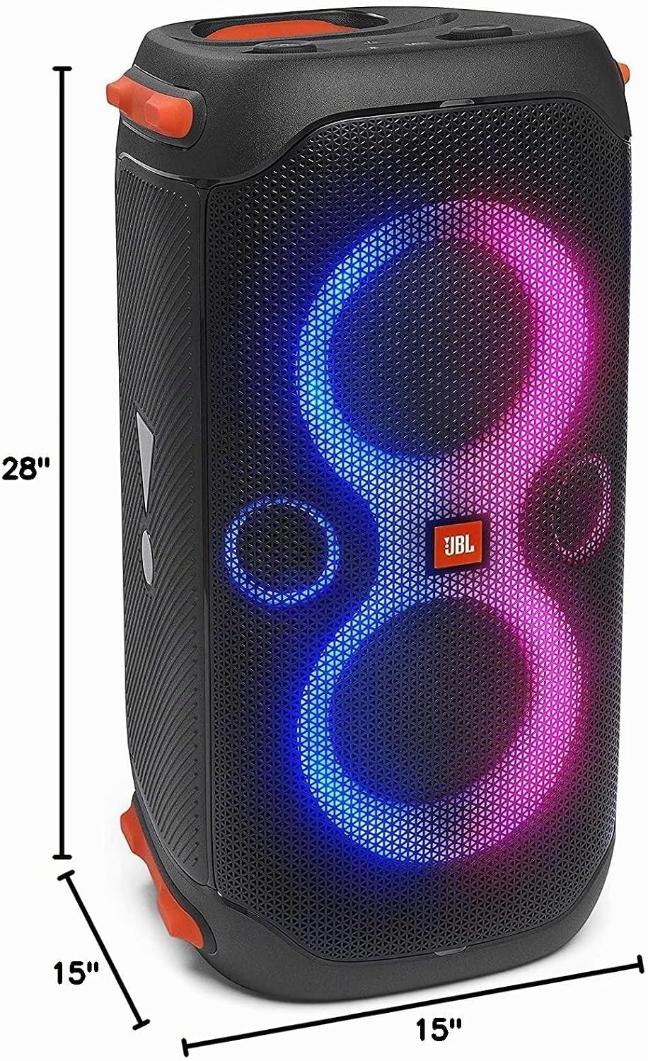 JBL PartyBox 110 - Altavoz portátil para fiestas con luces integrad...
