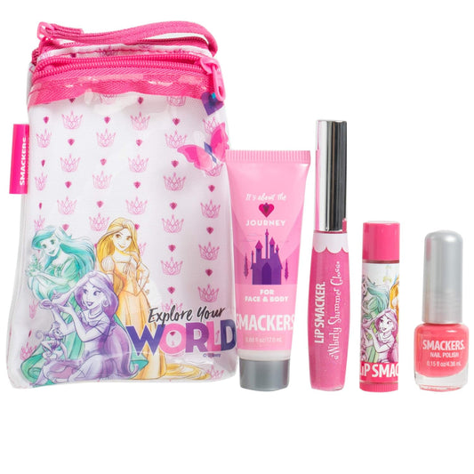 Lip Smacker Princess Glam Bag - Juego de maquillaje, bálsamo labial...