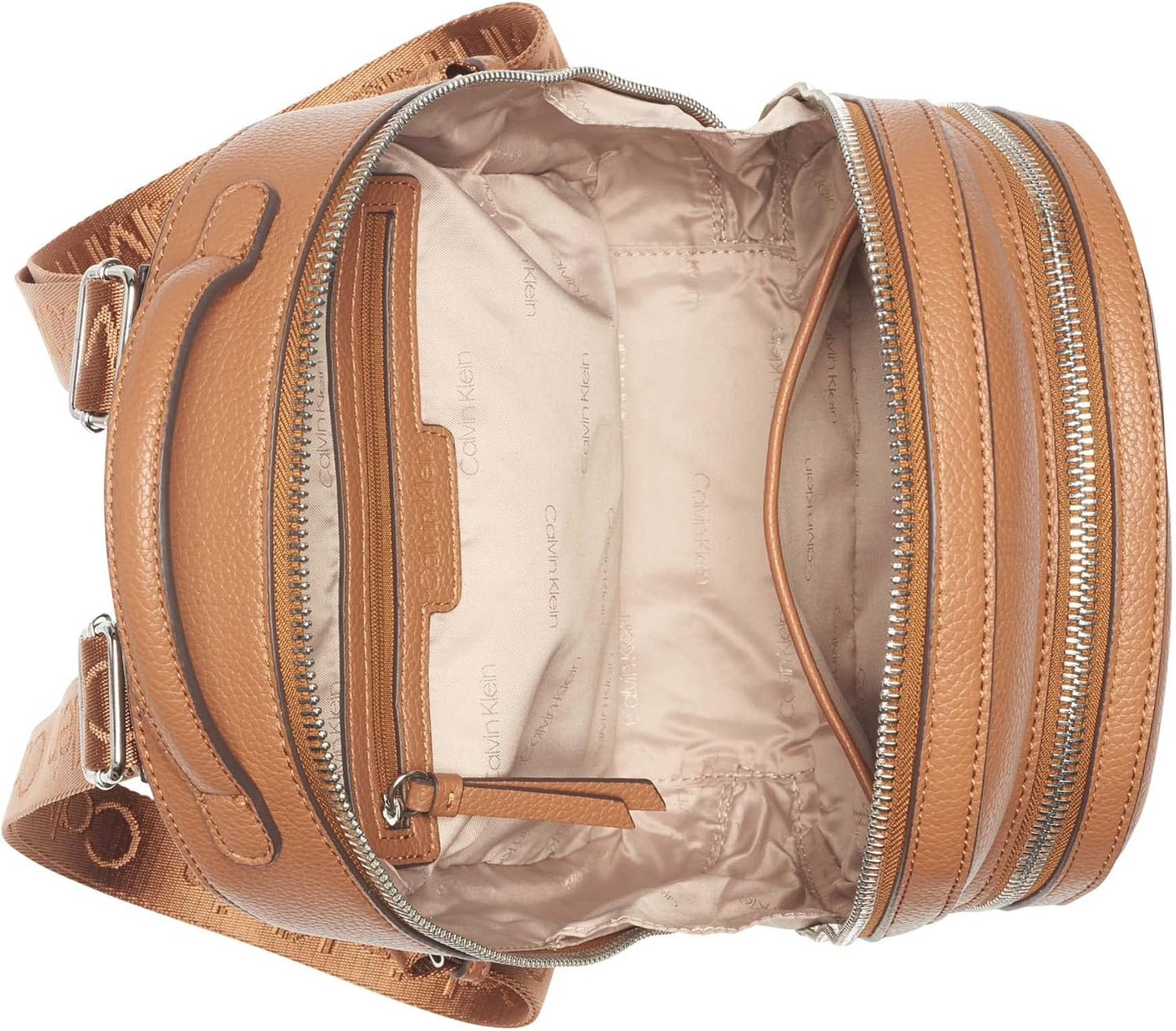 Calvin Klein, Caramelo | Mujer, 1 bolsillo, 2 bolsillos con cremall...