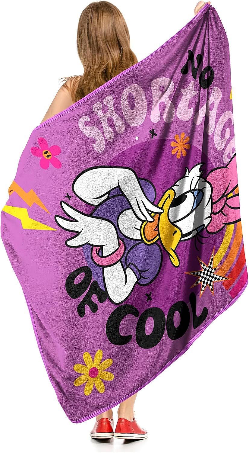 Northwest Pato Donald\/Pata Daisy Manta de Micro Raschel, 46" x...