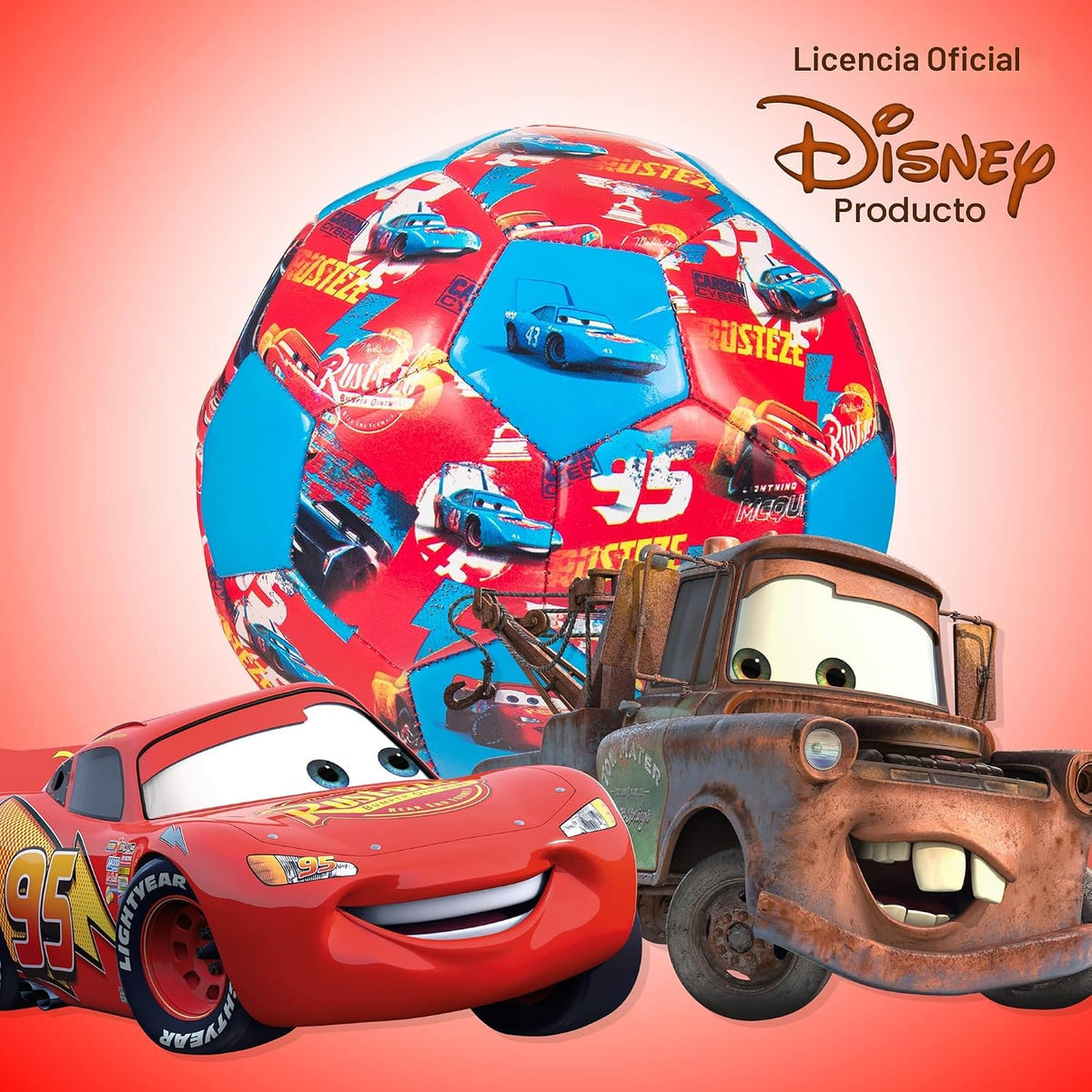 Pelota de fútbol de Disney Pixar Cars, pelota de fútbol para niños...