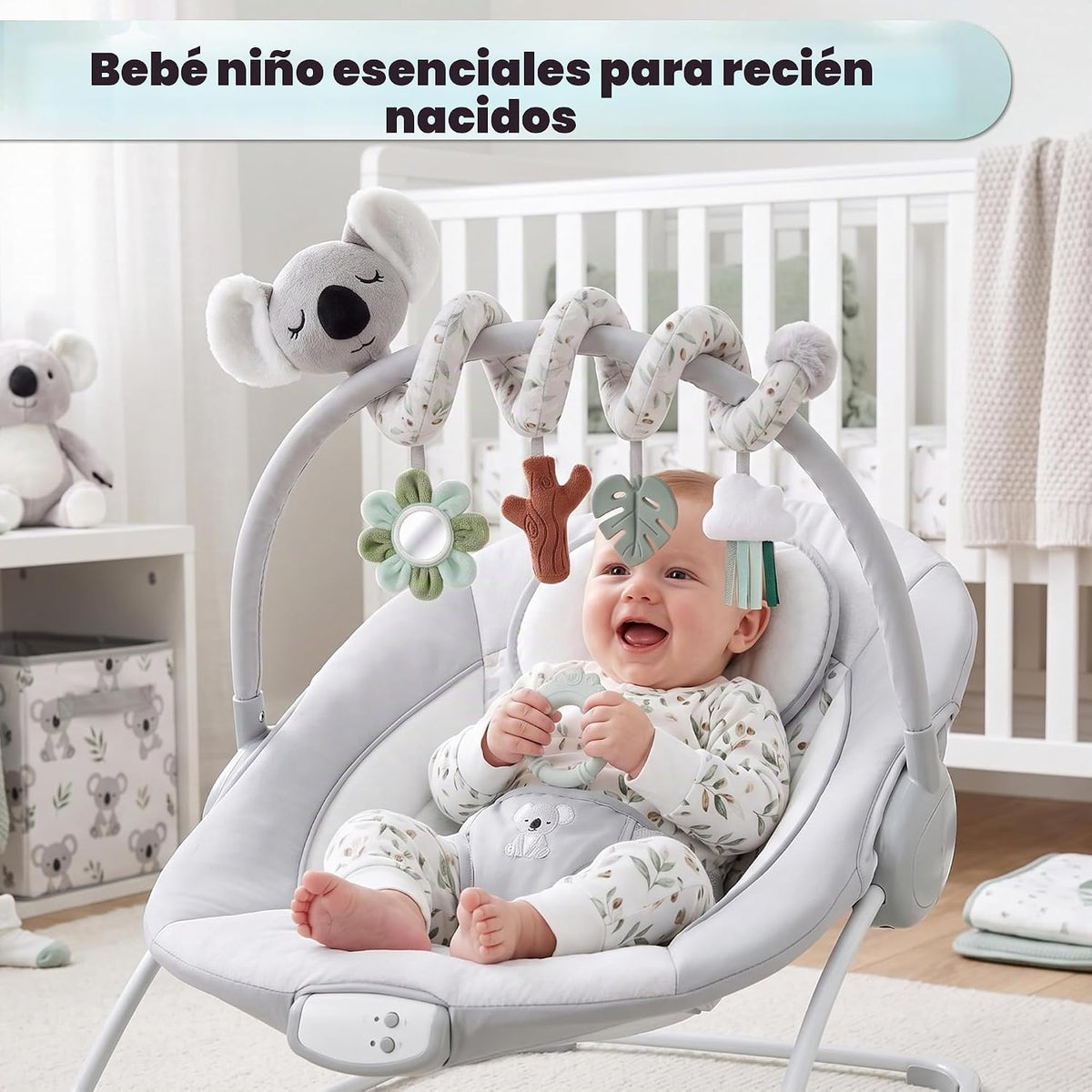 Stuffed Juguetes estéticos de asiento de automóvil en espiral Koala...