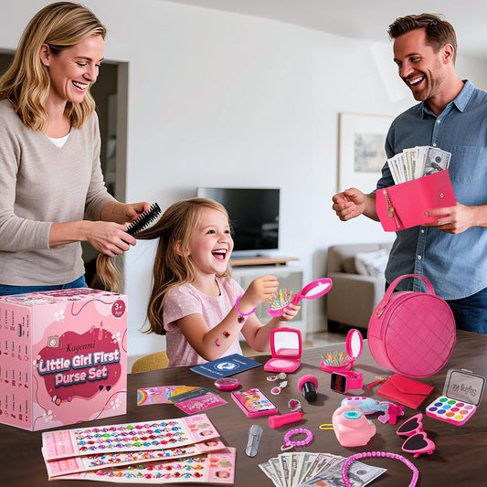 Kagenmi Bolso de Juego para Niñas Pequeñas, 39 Piezas Bolso de Niña...