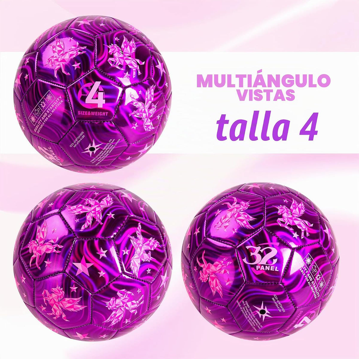 Balón de fútbol tamaño 4, tamaño 3, tamaño 2 con bomba desinflada,...