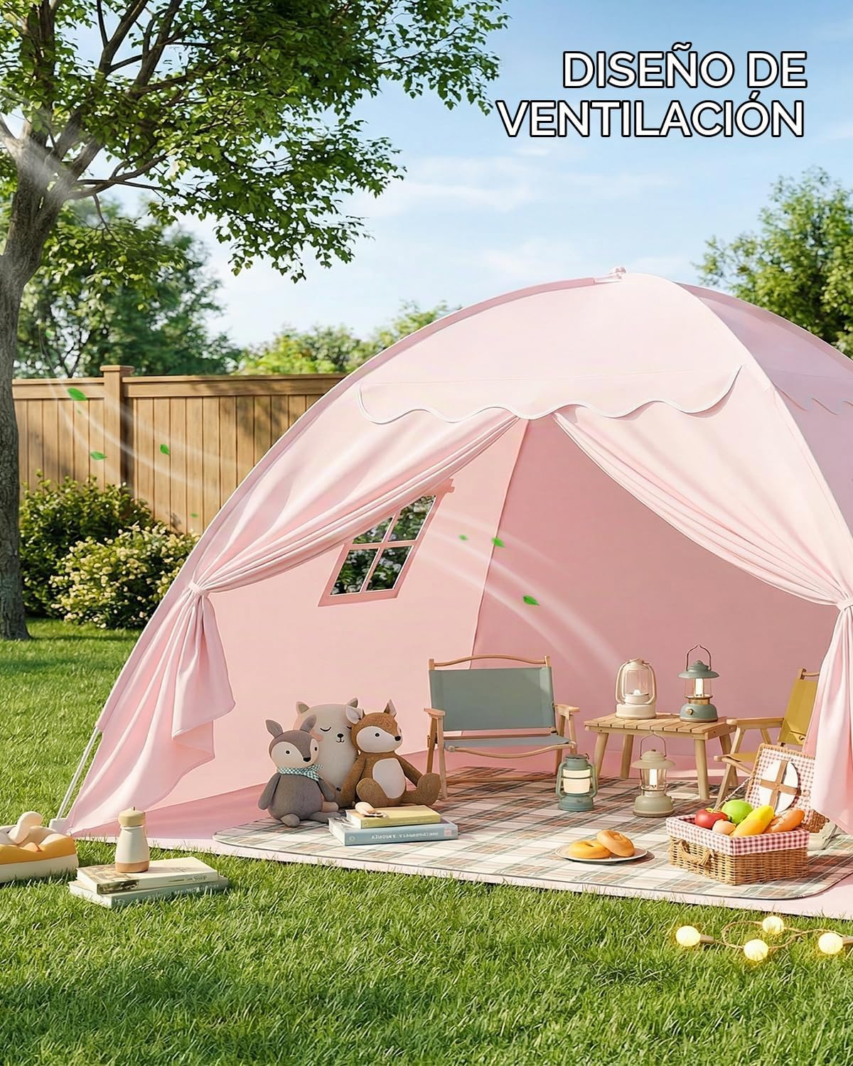 Sumbababy - Tienda de campaña de cama matrimonial para niños en int...