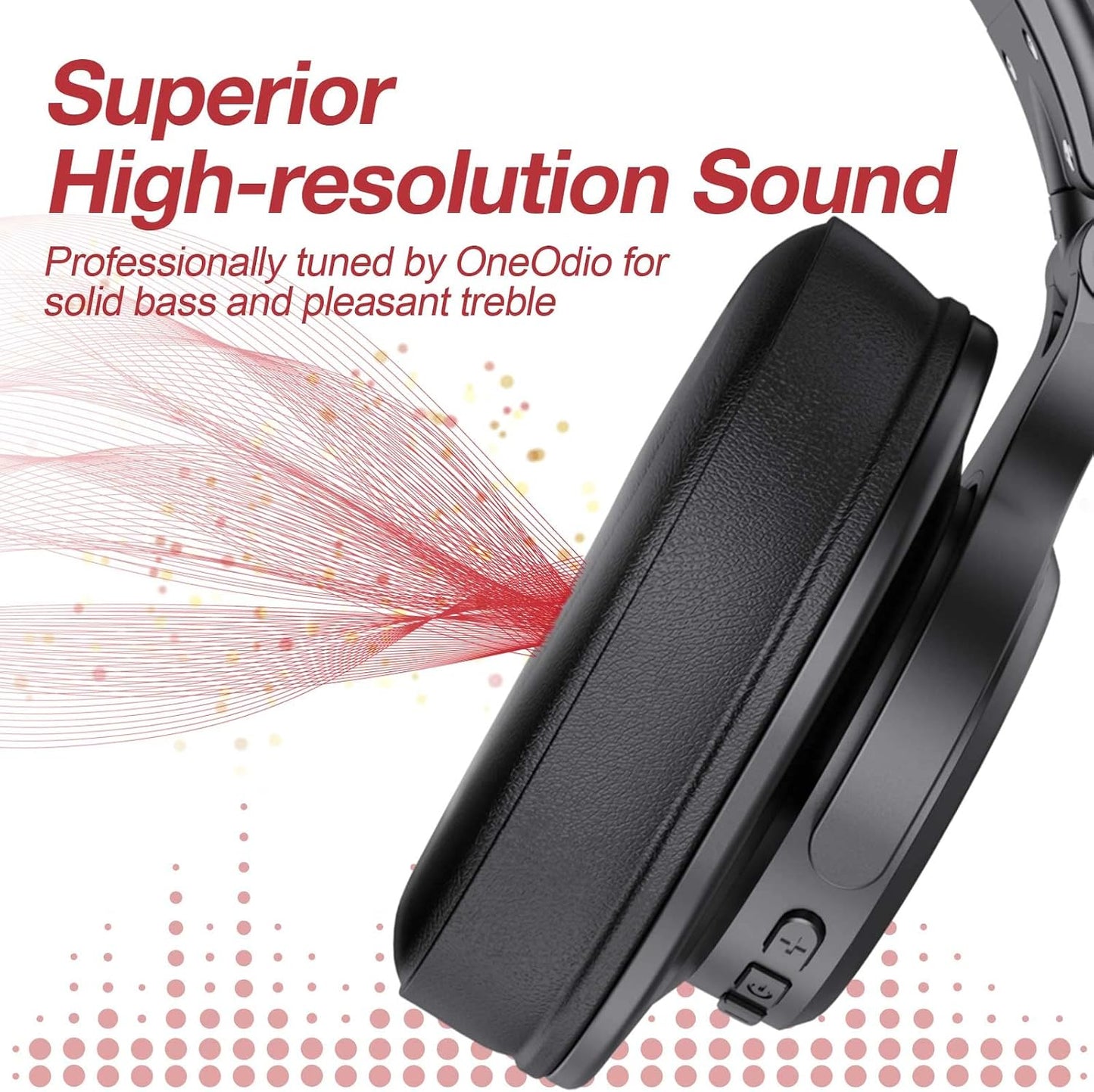 OneOdio A70 Auriculares Bluetooth de alta resolución con orejeras,...