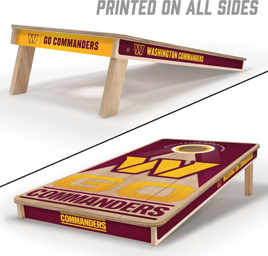 YouTheFan NFL - Juego profesional de Cornhole de madera de 2 x 4 pi...