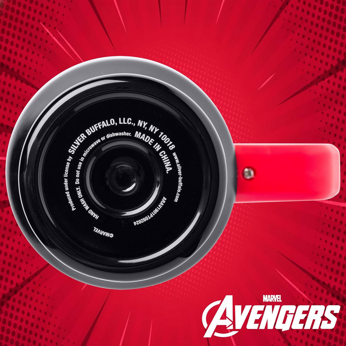 Silver Buffalo Marvel Avengers, vaso de acero inoxidable de doble p...