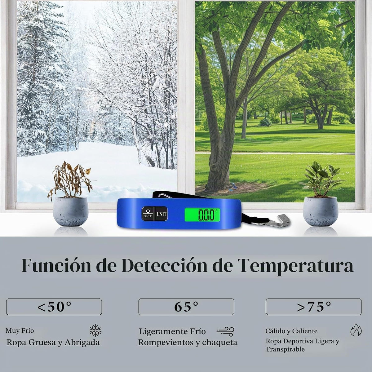 Báscula para equipaje, báscula de peso para equipaje de 110 lb con...