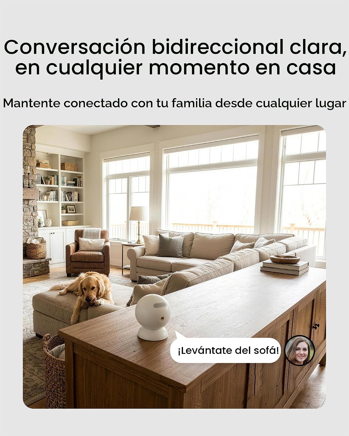 youkey Cámara de seguridad magnética inalámbrica para interiores, c...