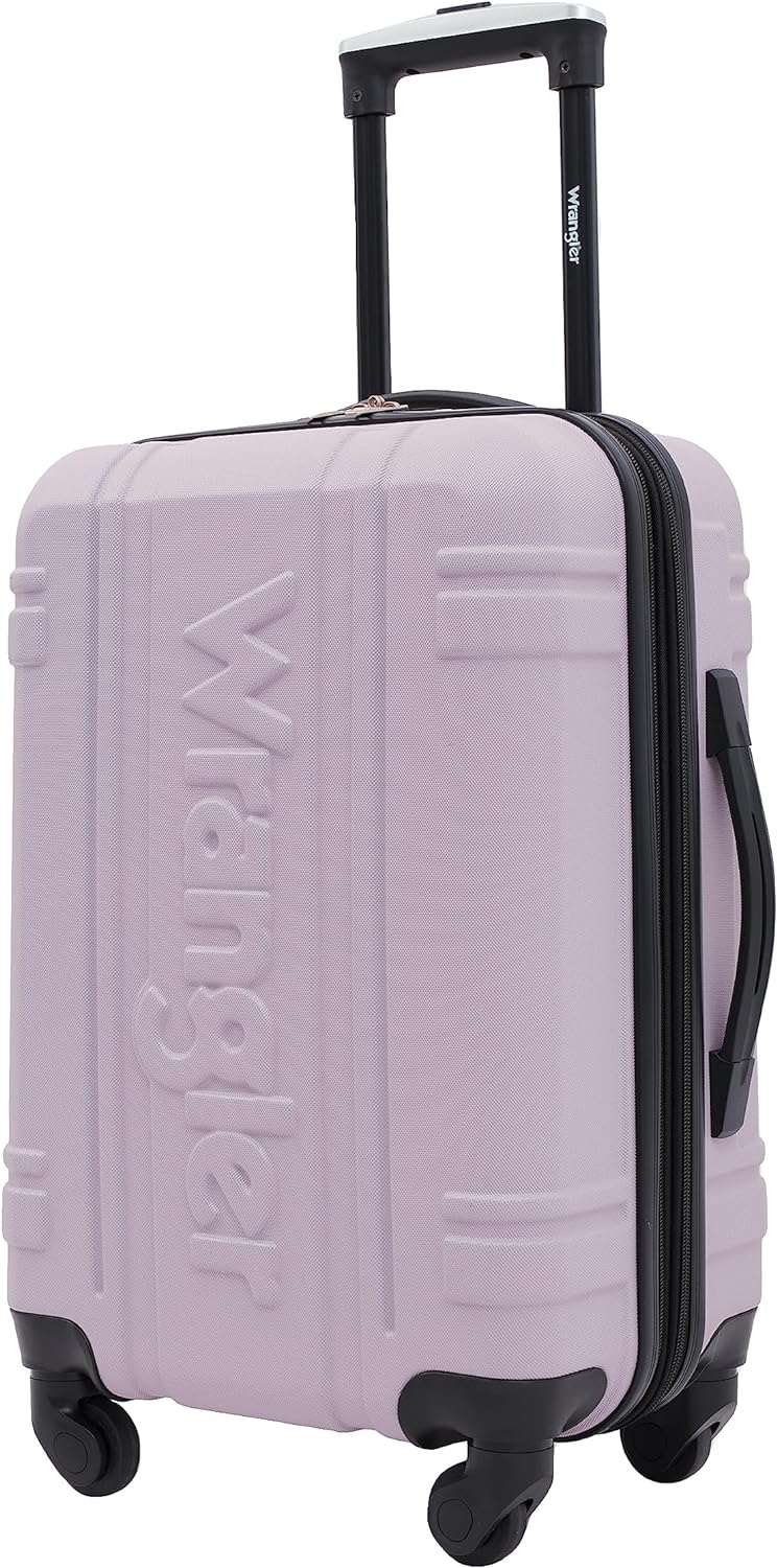 Maleta de mano rígida Wrangler Astral de 20 pulgadas, Lila, Maleta...