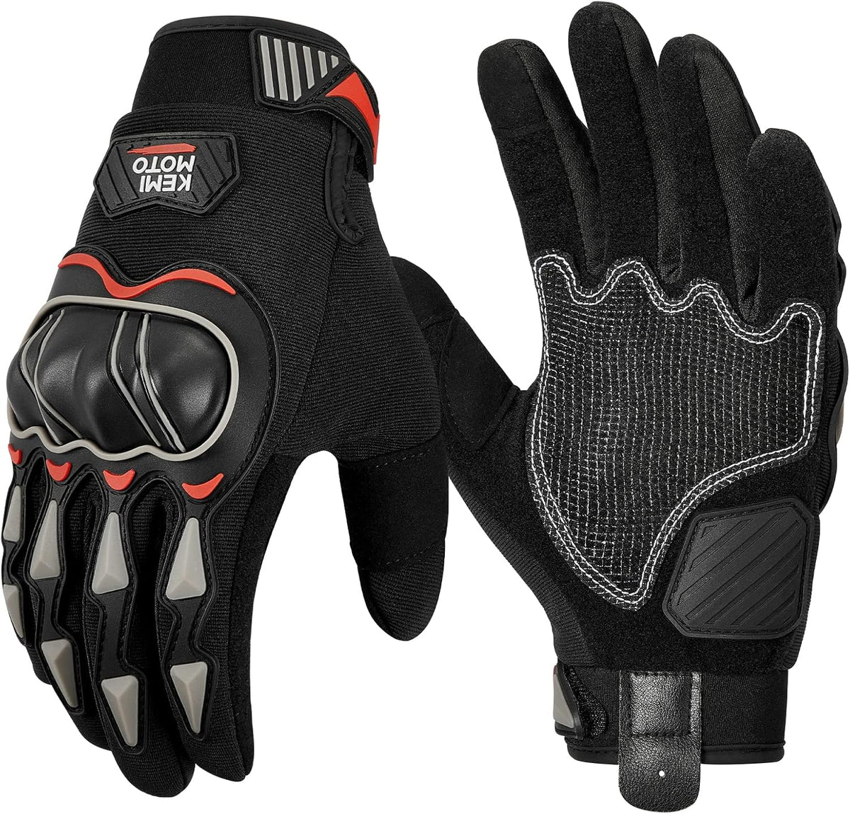 KEMIMOTO Guantes de motocicleta para hombres, guantes de ciclismo c...