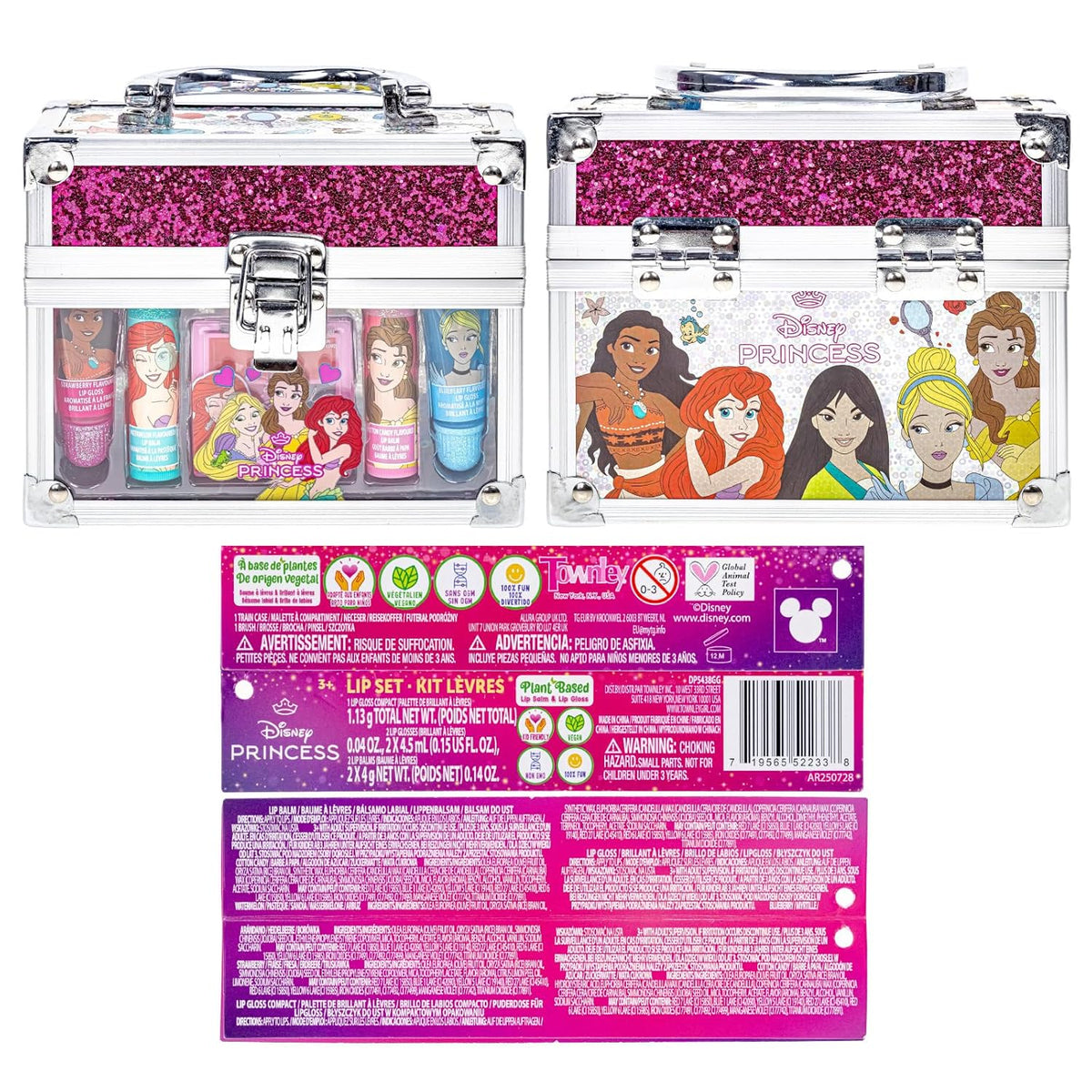 Disney Princess - Juego de maquillaje para niños en mini estuche de...