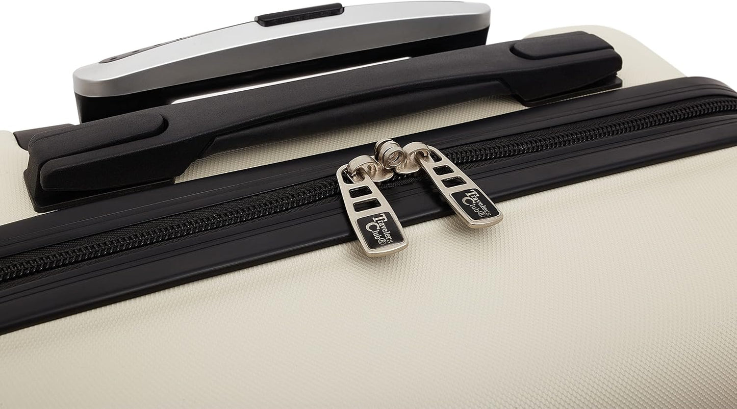 Travelers Club Equipaje de mano Richmond Spinner de 22", hueso