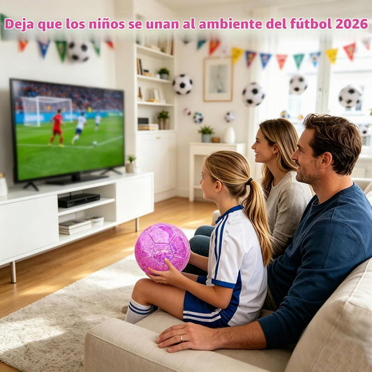 Champhox Pelota de fútbol tamaño 4 con purpurina rosa - Pelota de f...