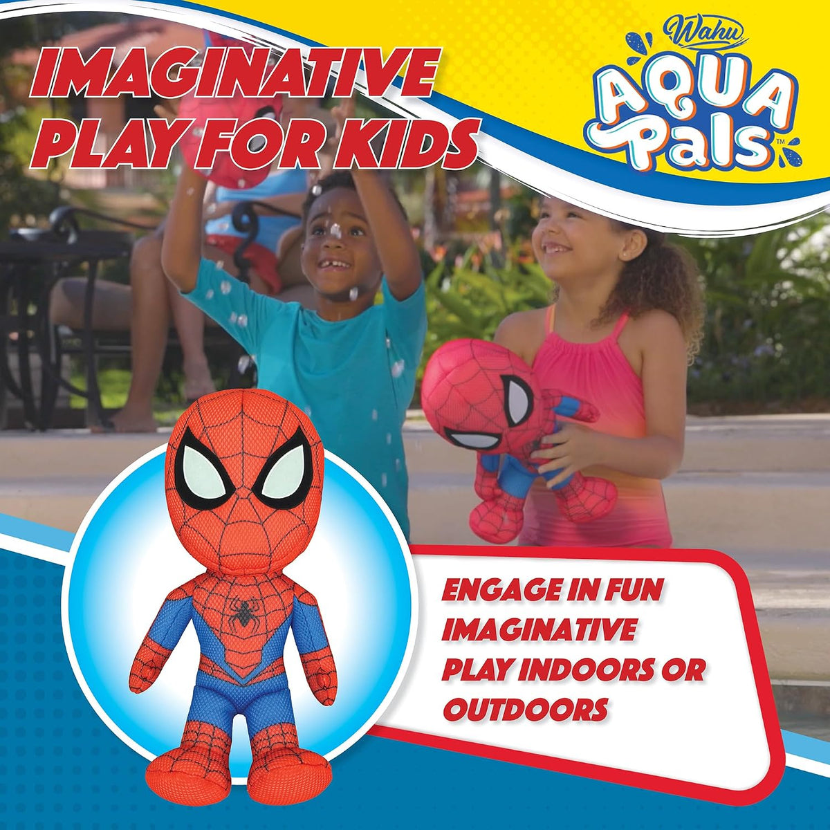 WAHU Aqua Pals Marvel Spider-Man Juguete de Peluche de Agua para ni...