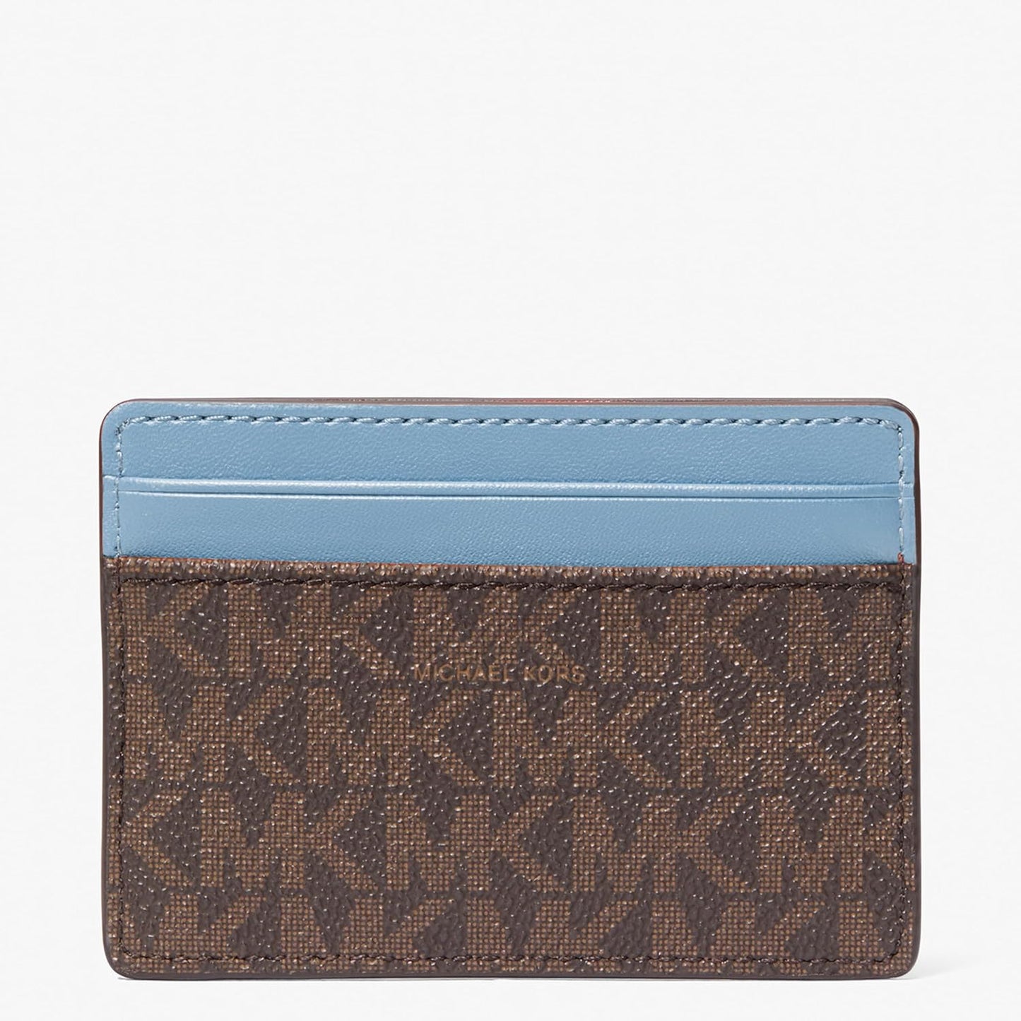 Michael Kors Tarjetero Jet Set para mujer, herrajes dorados\/MK Sig...