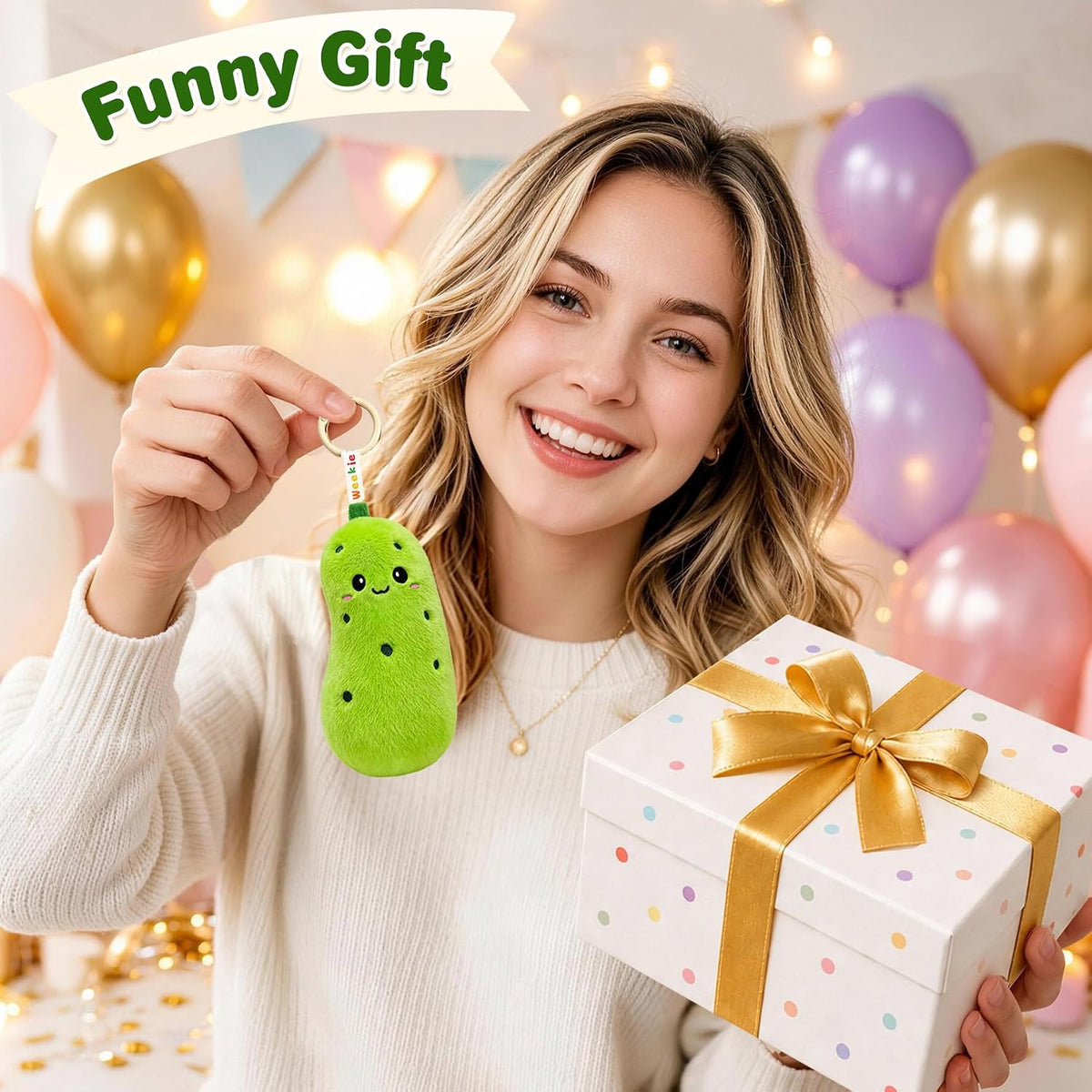 Ausener Weekie Wonders - Dije emocional para bolsa de peluche, anim...