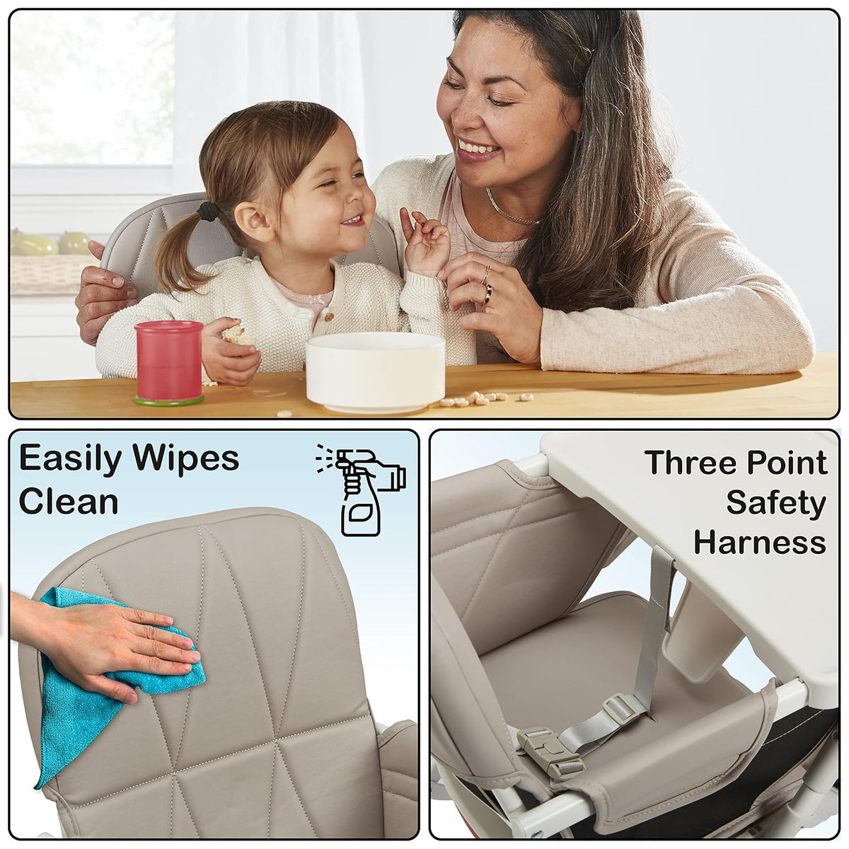 Primo PopUp - Silla alta plegable para bebé de 6 a 36 meses, silla...