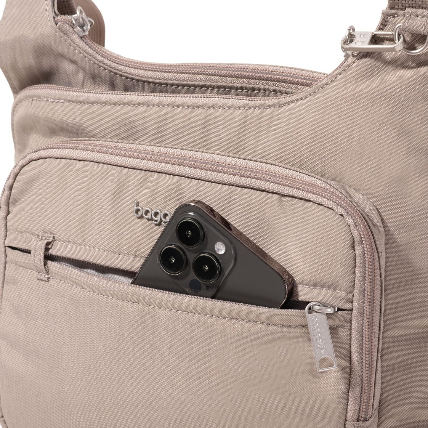 Baggallini Securtex Bandolera cruzada antirrobo 11\u201Dw X 8.5\u20...