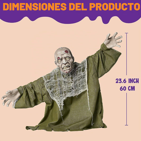 JOYIN - Decoración de Halloween animada de zombi rompetierra para e...