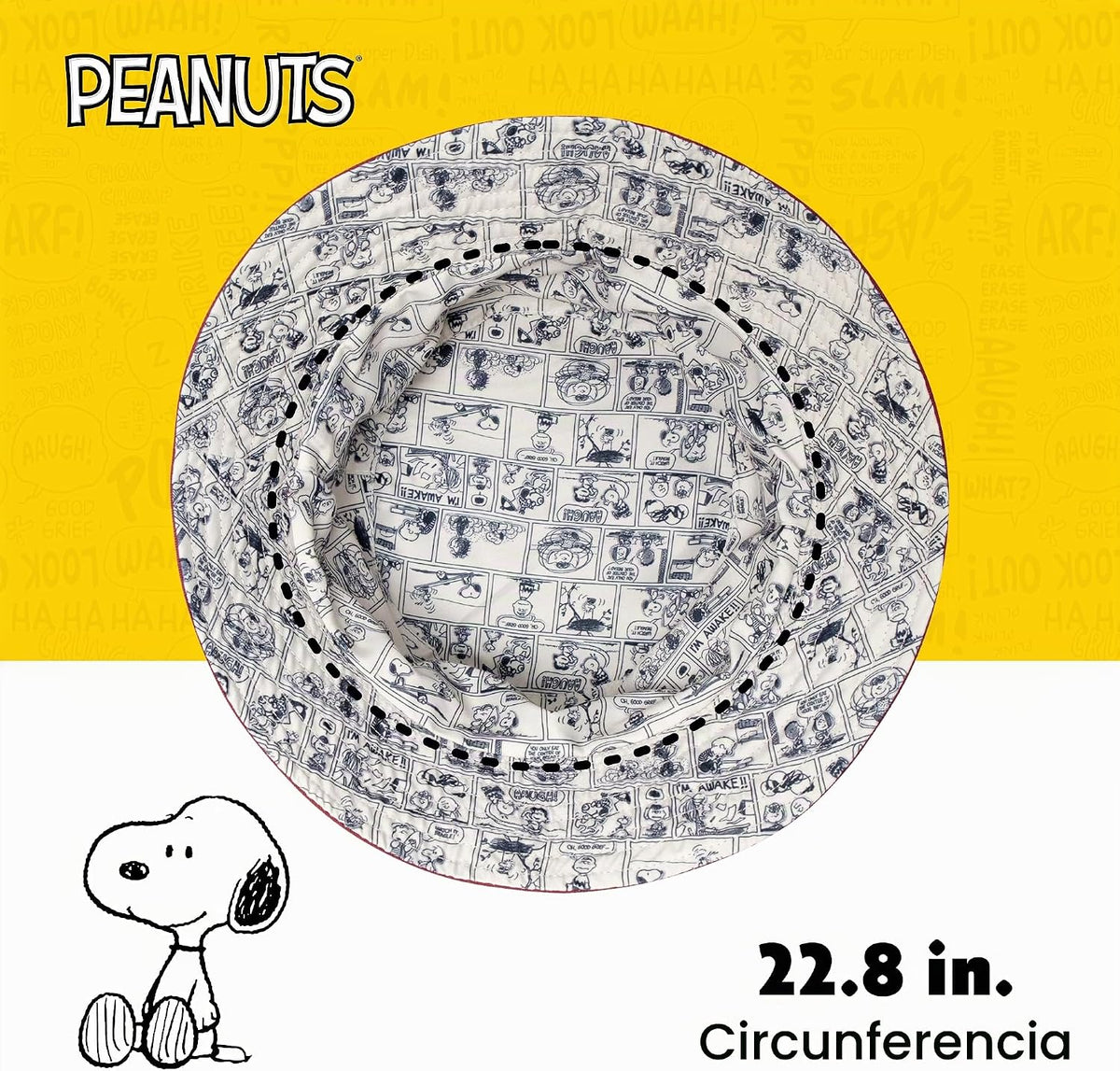 Concept One Peanuts Sleeping Snoopy - Gorro de mezclilla para adulto