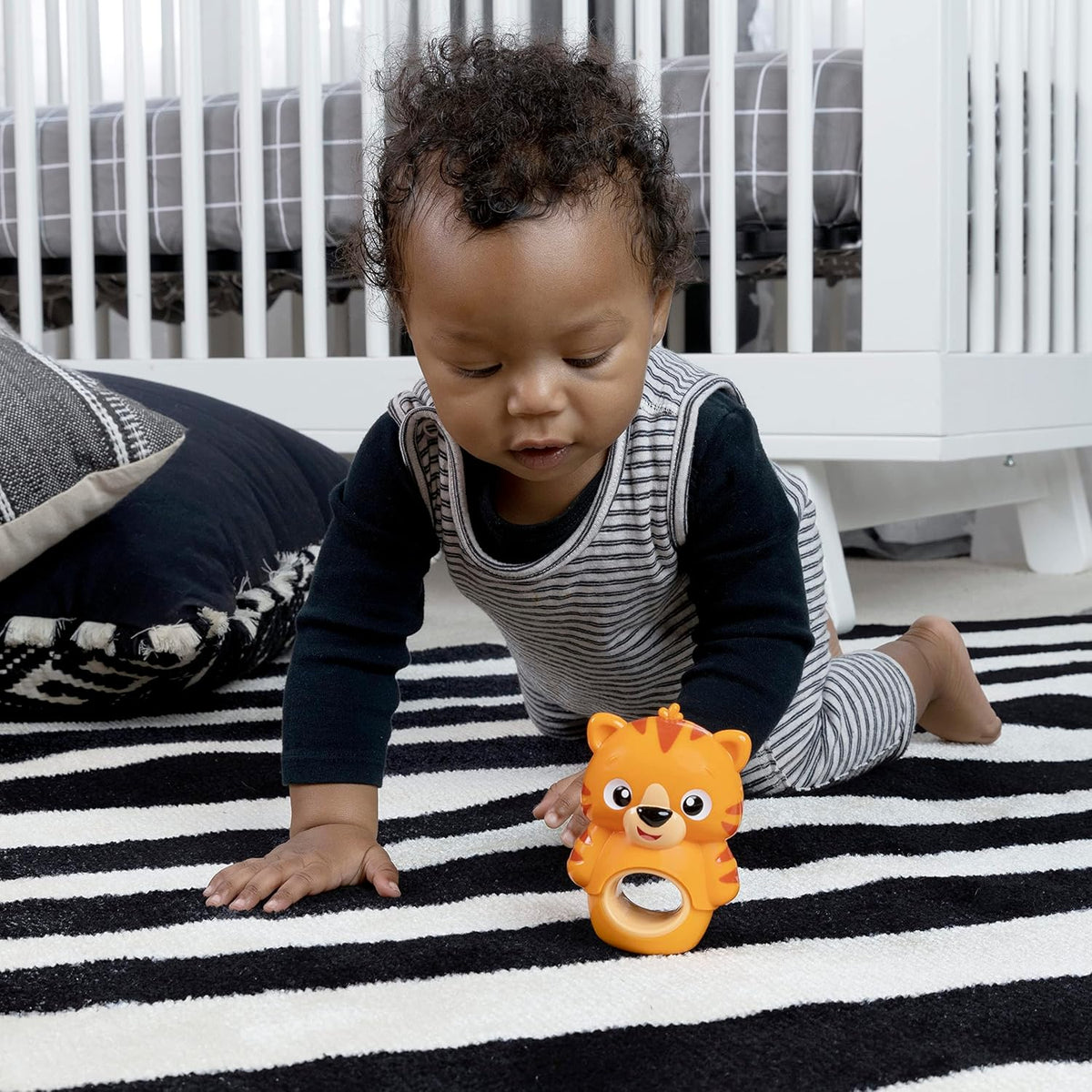 Baby Einstein Teethe & Wobble Tinker - Juguete mordedor de tigr...