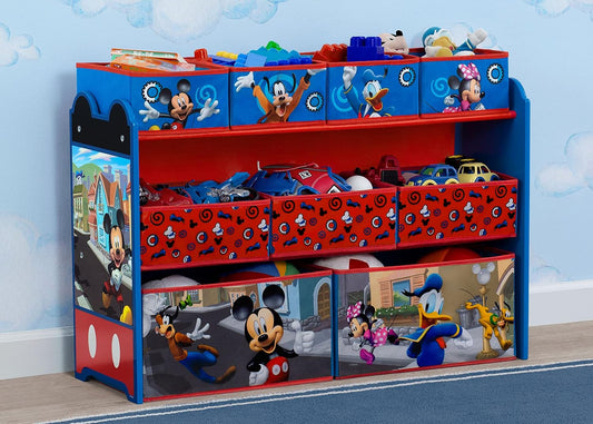 Disney Mickey Mouse Deluxe - Organizador de juguetes de diseño y al...