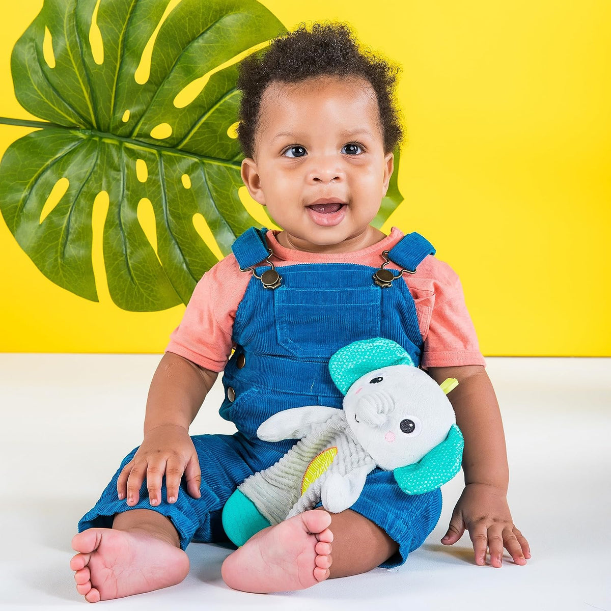 Bright Starts Snuggle & Teethe - Juguete de peluche para dentic...