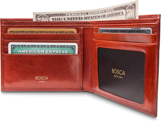 Bosca Cartera Ejecutiva para Hombre en Piel Vieja - RFID