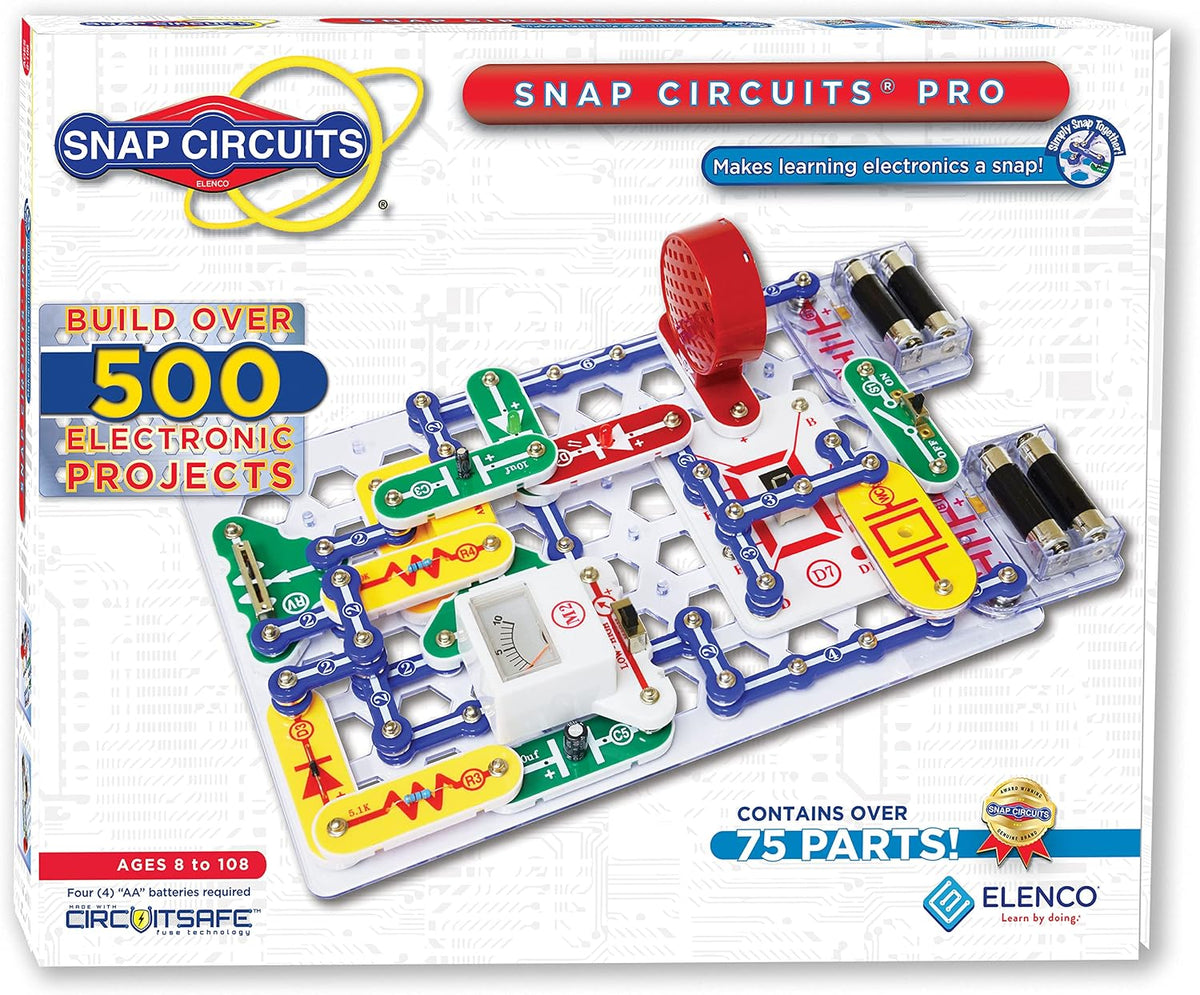 Snap Circuits Elenco Snap Circuits Pro 500 en 1 Kit de exploración...