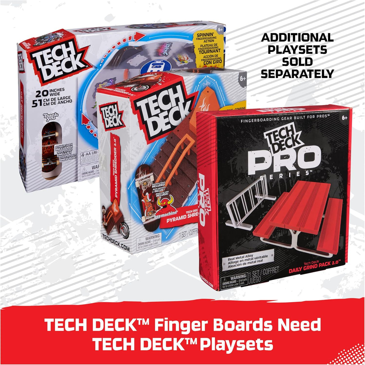 Tech Deck, Ultra DLX - Paquete de 4 minipatinetas de diapasón, pati...