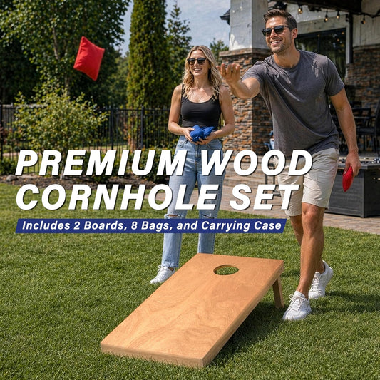 GoSports Juego de tablas de cornhole de madera de tamaño reglamenta...