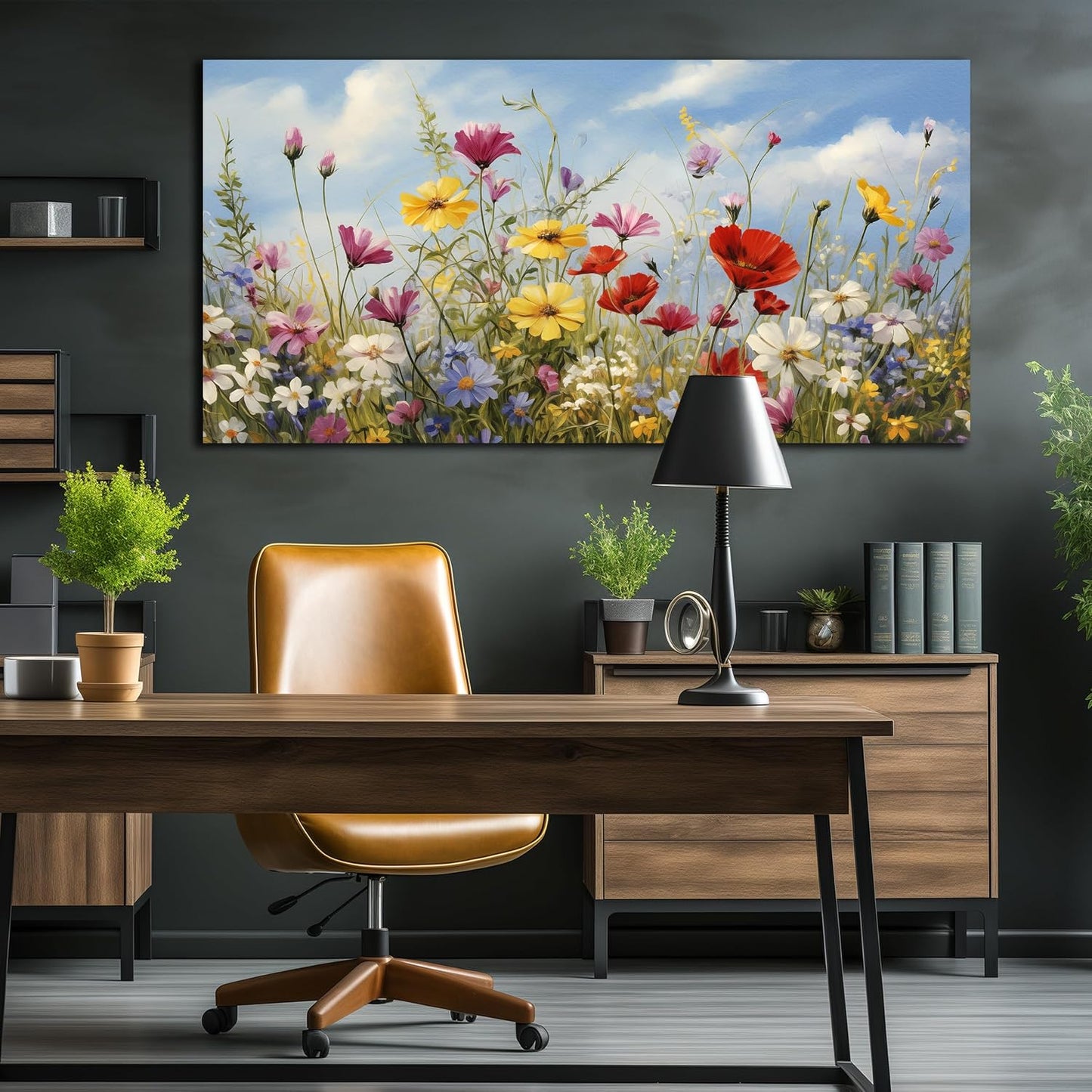 MDHKVPM Cuadros de flores para decoración de pared para dormitorio,...