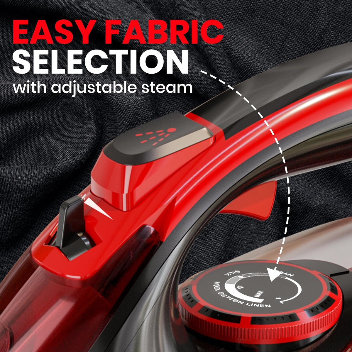 Utopia Home Plancha de vapor para ropa, suela antiadherente, planch...