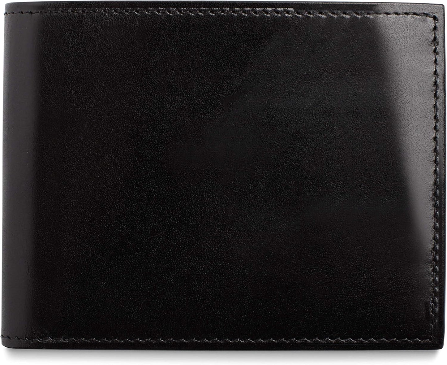 Bosca Cartera de 8 bolsillos para hombre en piel vieja - RFID, Negro -