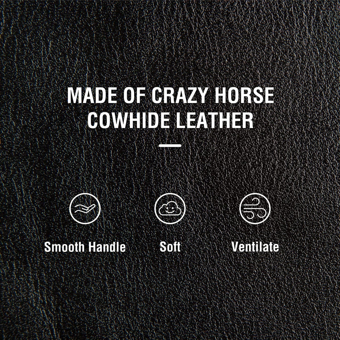 Cartera de mano de cuero genuino de grano superior para hombre y mu...