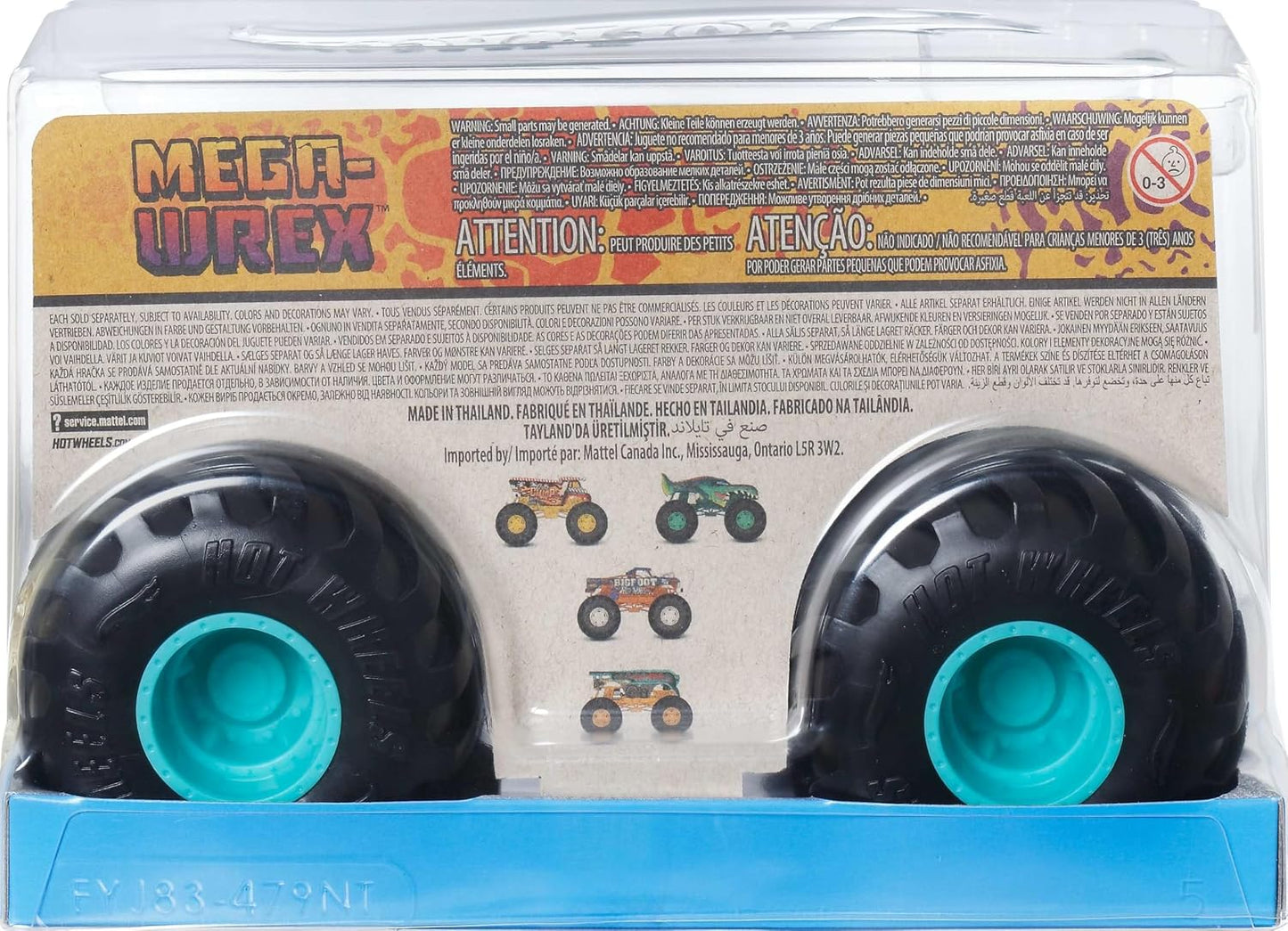 Hot Wheels Monster Trucks, camión monstruo de gran tamaño, camión d...