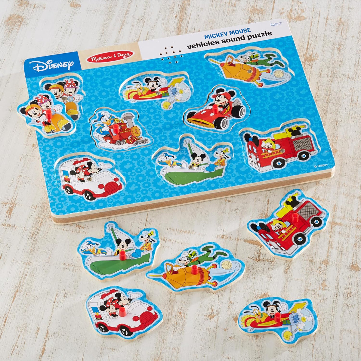 Melissa & Doug Disney Mickey Mouse y sus amigos Rompecabezas con so...
