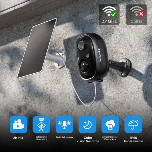 Cámaras WiFi para seguridad del hogar, cámaras de seguridad inalámb...