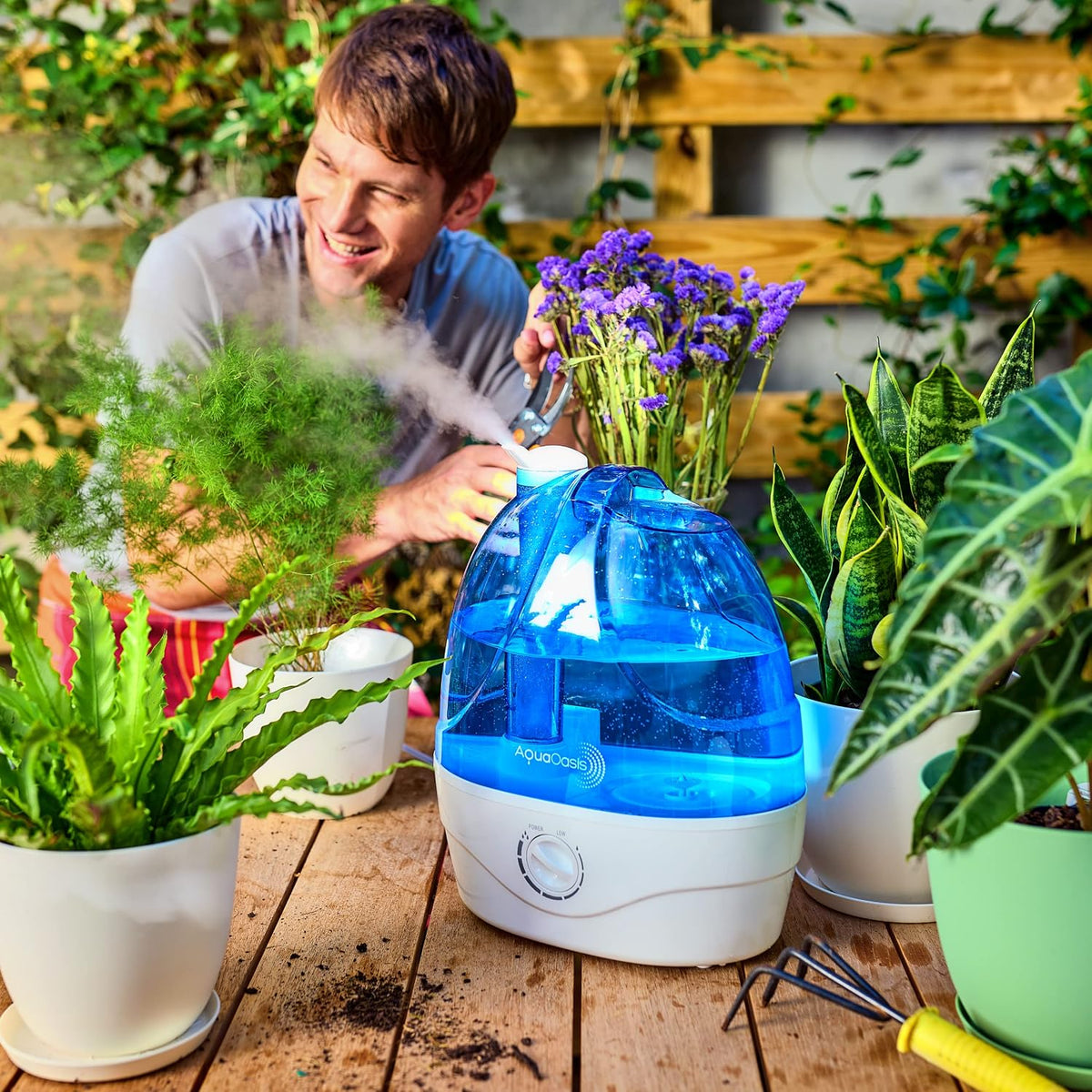 AquaOasis Humidificador de niebla fría 6L para dormitorio y guarder...