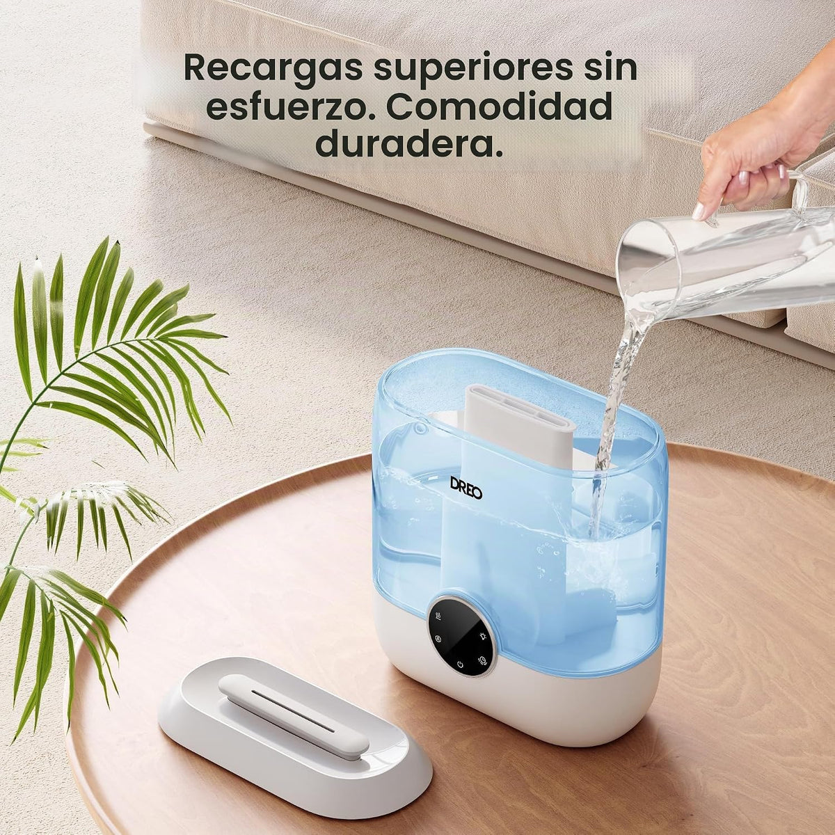 Dreo Humidificadores de llenado superior de 6 L para dormitorio, ti...