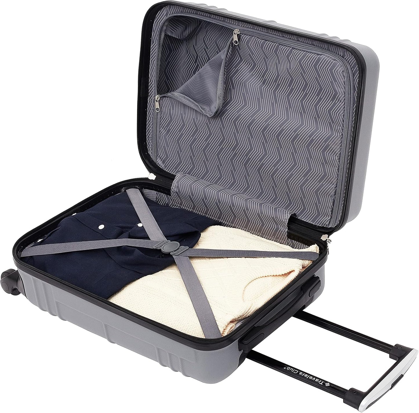 Travelers Club Equipaje de mano Richmond Spinner de 22", Carbón...