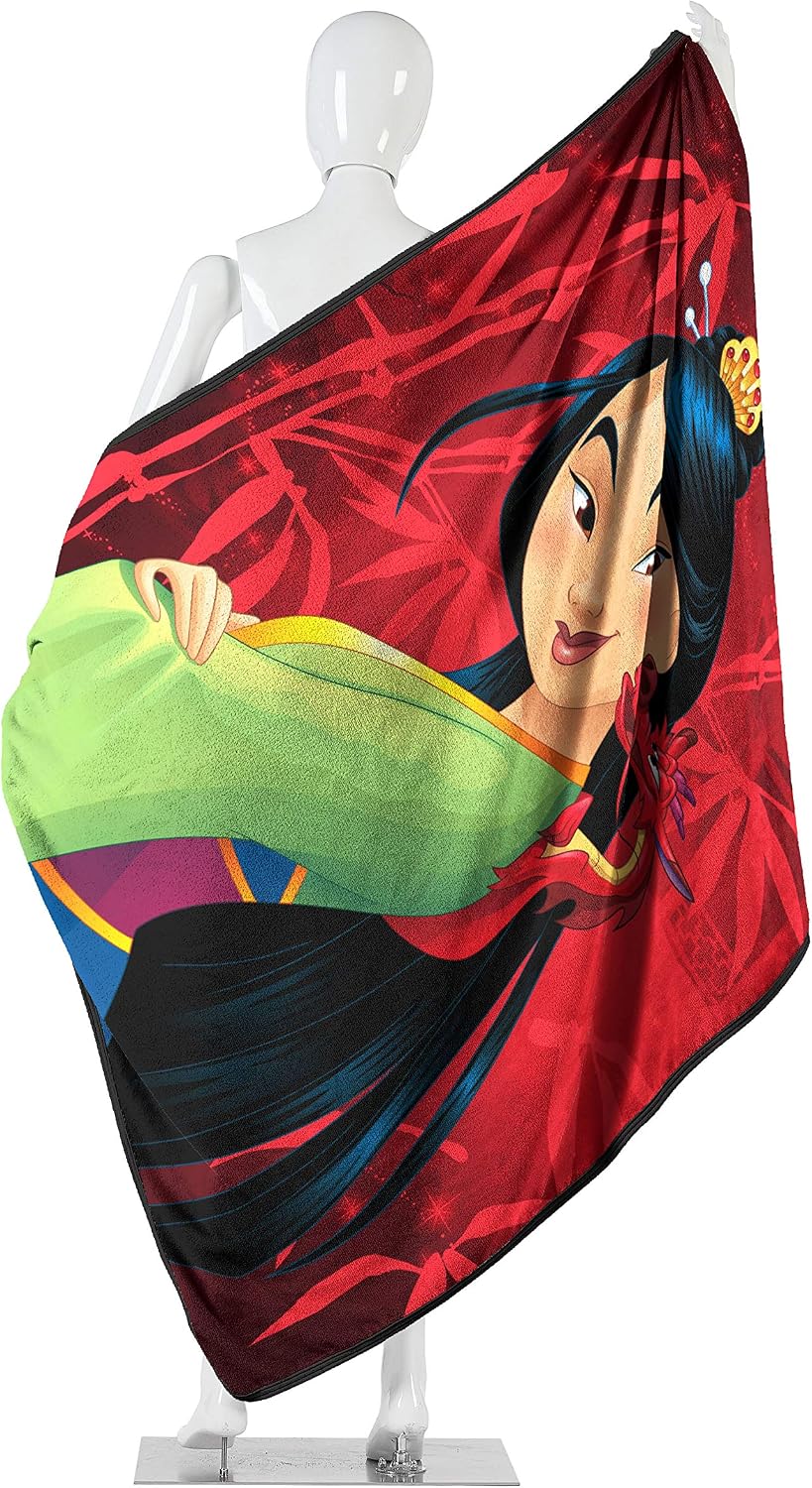 Northwest Disney Princess Micro Raschel - Manta de 46 x 60 pulgadas...