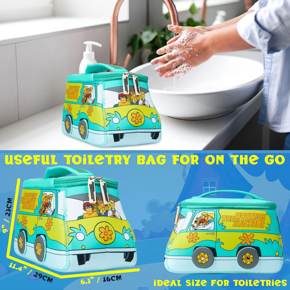 Get Trend Scooby Doo - Neceser de aseo para mujeres, adolescentes,...
