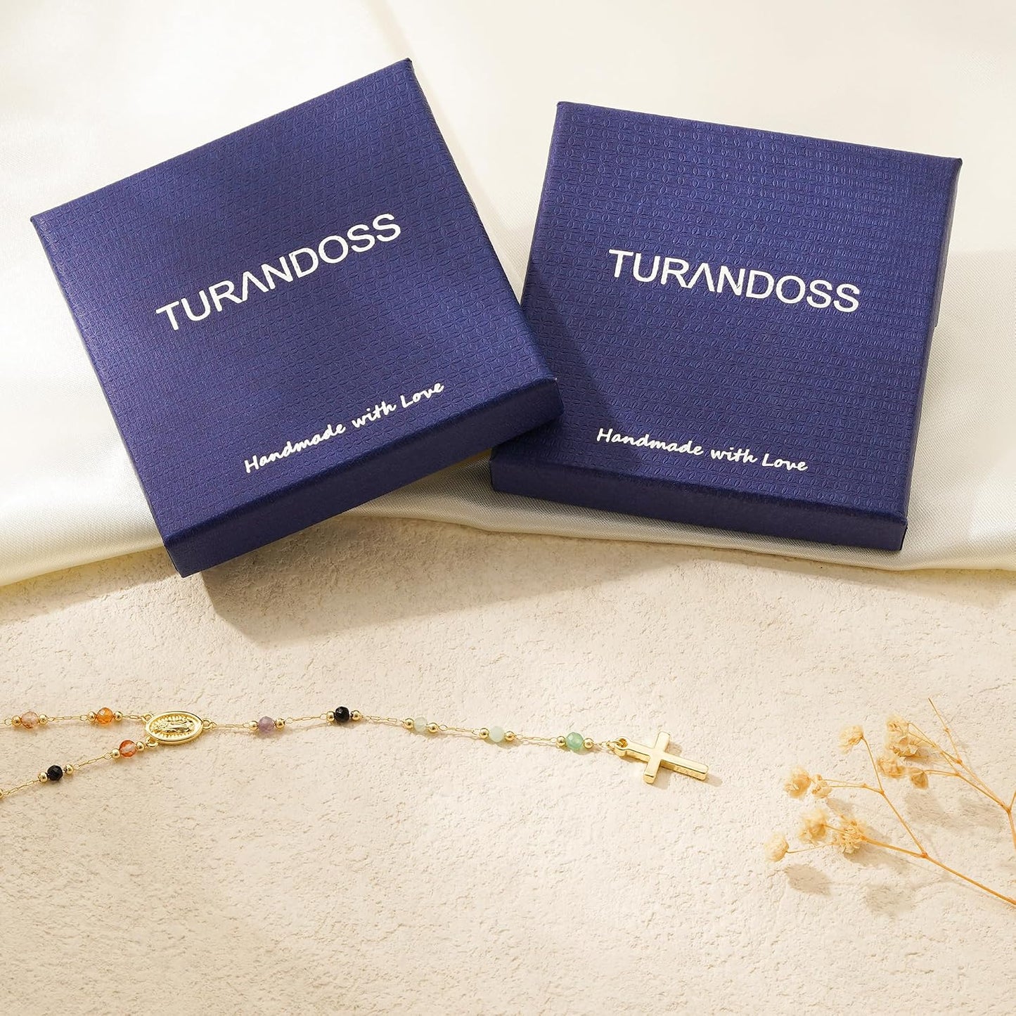 Turandoss Collar de Cruz de Oro para Mujeres - Delicado Collar de C...