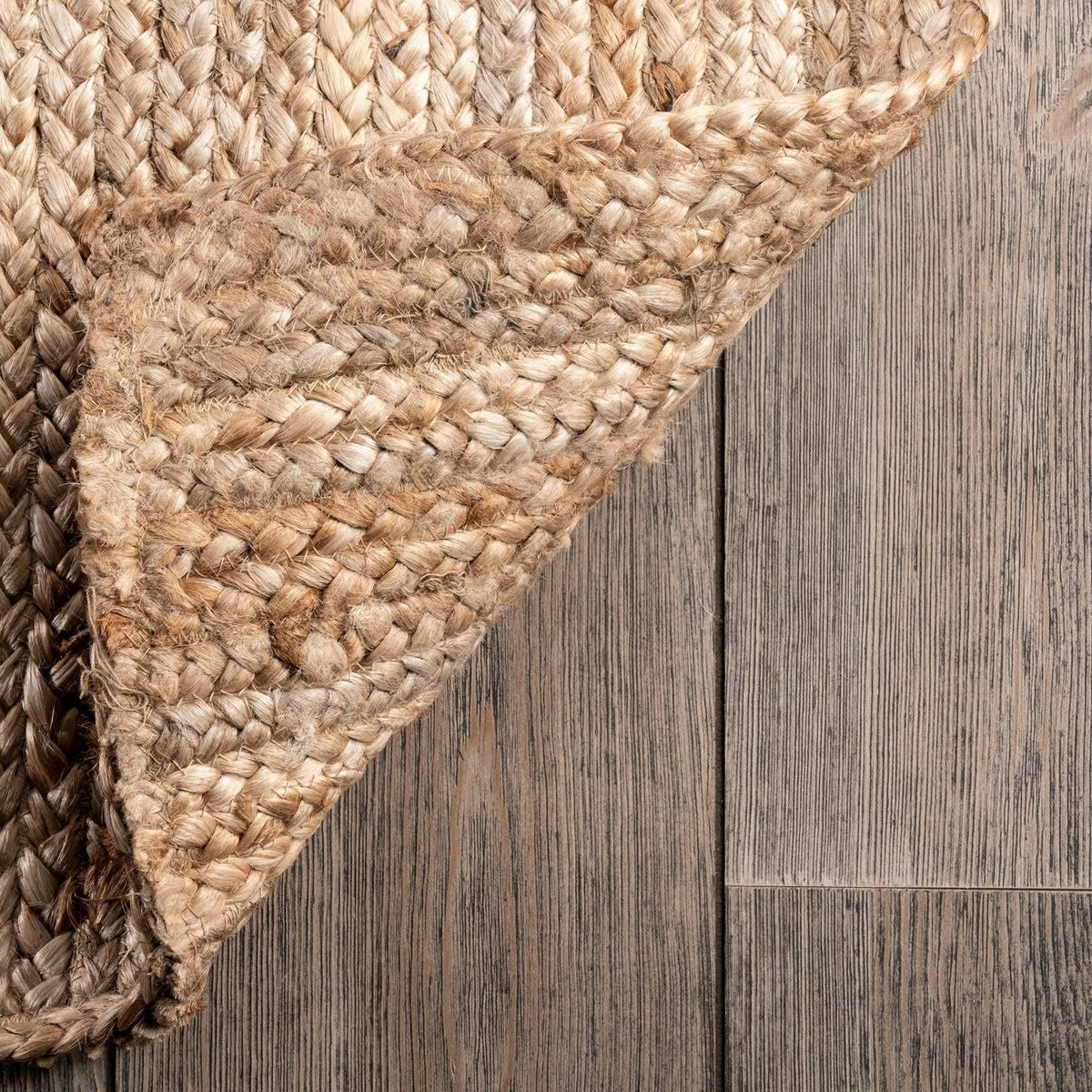 nuLOOM 9x12 Rigo Alfombra de yute tejida a mano, natural, diseño rú...