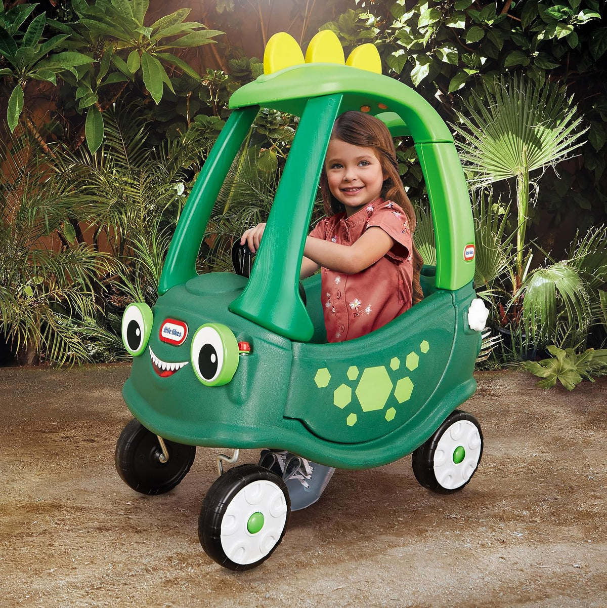 Little Tikes Cozy Coupe Dinosaur - Exclusivo de Amazon, grande, verde